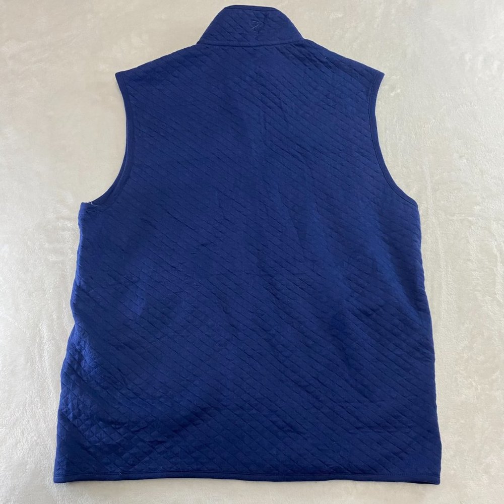 Medieval Navy Blue Izod Luxury Sport Quilted Vest  Men's Size Medium NWT - Picture 9 of 12